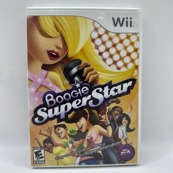 Boogie SuperStar Wii Video Game ESRB 10+ EA Interactive Musical Party Fun - Picture 1 of 3